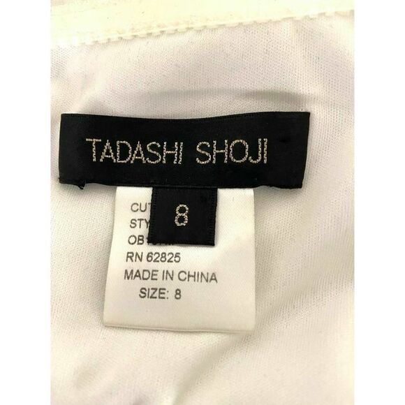 Tadashi Shoji Black & Beige Lace Cocktail Dress 8 - Picture 5 of 7